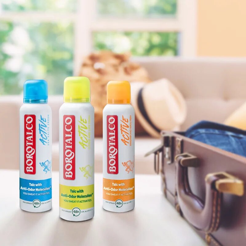 Borotalco Active Mandarin & Neroli osvežilni deodorant v pršilu 48 ur 150 ml