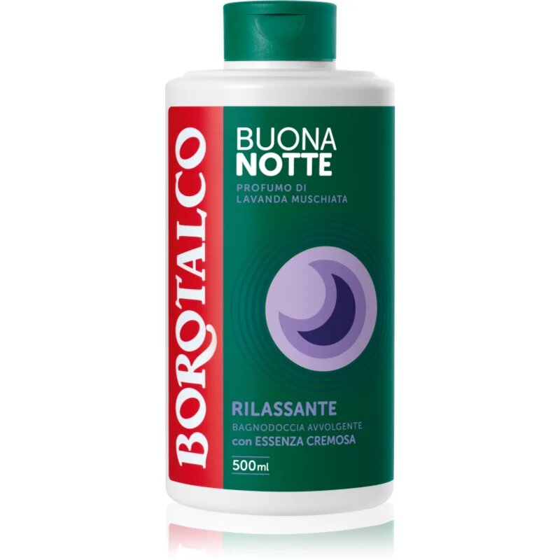 Borotalco Good Night Relaxing gel za prhanje za miren spanec dišave Musk Lavender 500 ml
