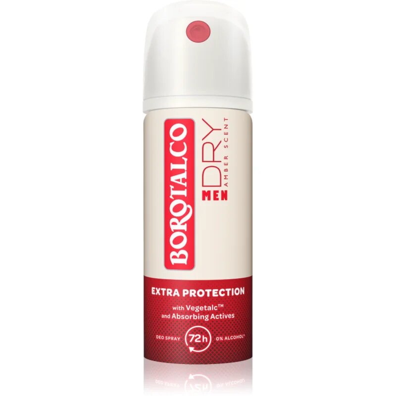 Borotalco MEN Dry deodorant v pršilu 72 ur dišave Amber 40 ml