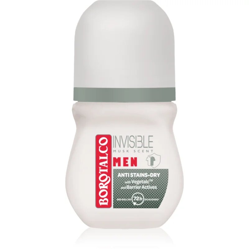 Borotalco MEN Invisible deodorant s kroglico 72 ur dišave Musk 50 ml