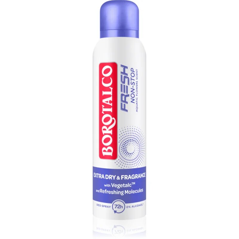 Borotalco Non-Stop Fresh Aquatic Flowers deodorant v pršilu 72 ur 150 ml
