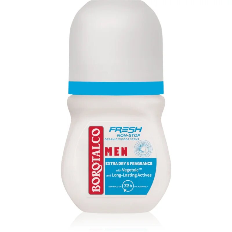 Borotalco Non-Stop Fresh MEN deodorant roll-on za moške dišave Oceanic Wood 50 ml
