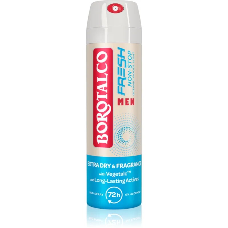 Borotalco Non-Stop Fresh MEN deodorant v pršilu za moške dišave Oceanic Woods 150 ml