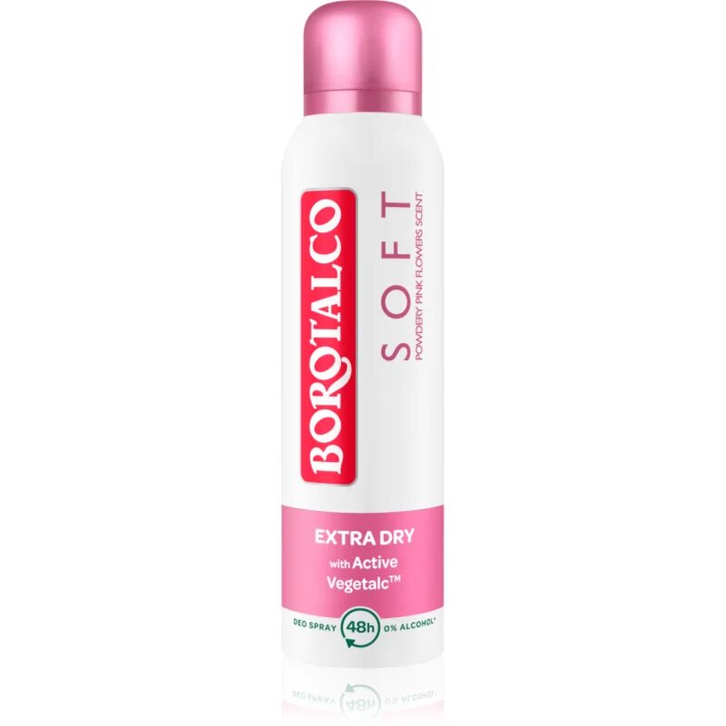 Borotalco Soft Talc & Pink Flower Talc & Pink Flower deodorant v pršilu brez alkohola 150 ml