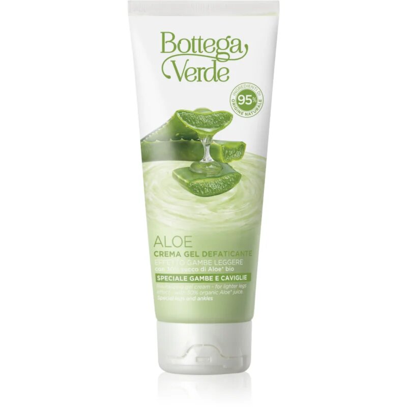 Bottega Verde Aloe Vera vlažilna in pomirjajoča gel krema za utrujene noge 100 ml
