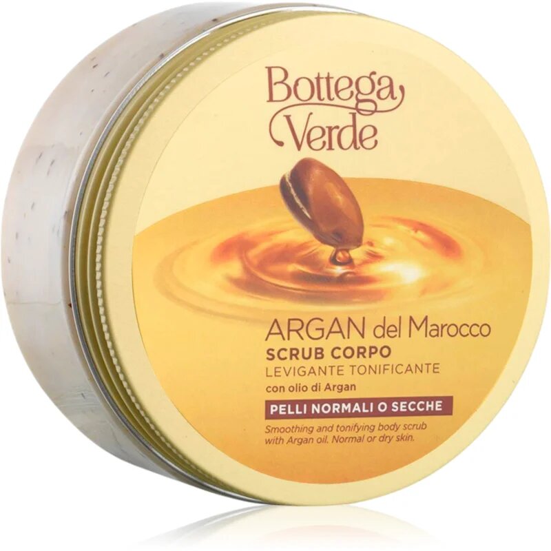 Bottega Verde Argan del Marocco gladilni piling za telo z arganovim oljem 200 ml