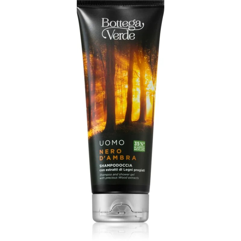 Bottega Verde Black Amber šampon in gel za prhanje 2v1 200 ml