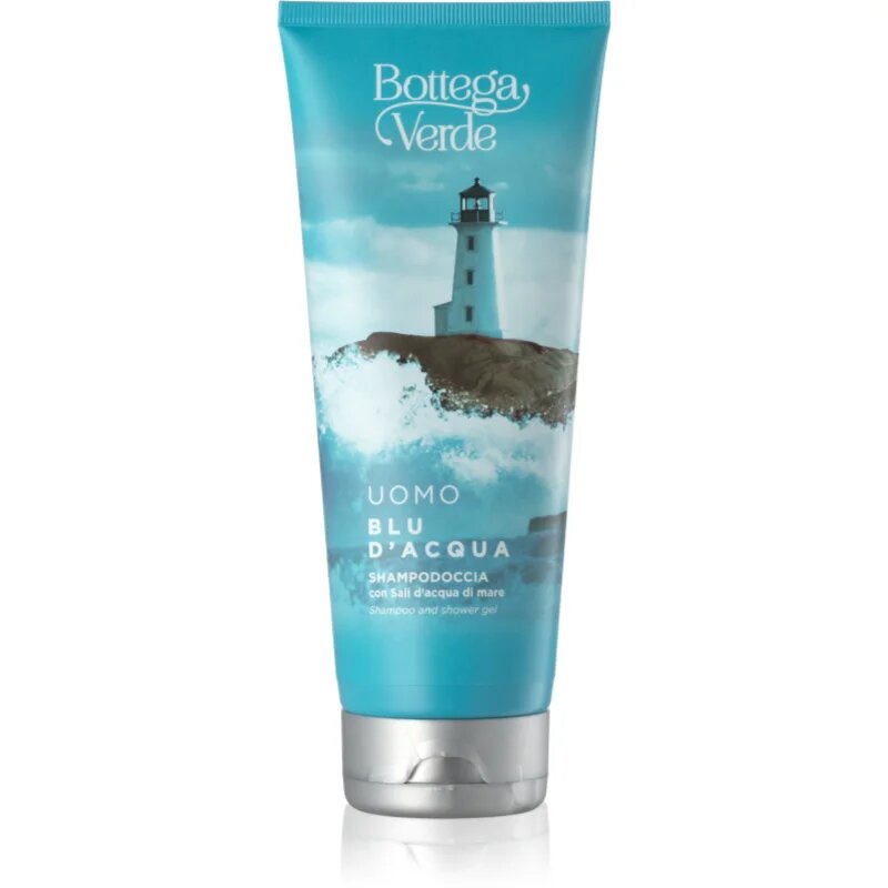 Bottega Verde Blu d´Acqua gel za prhanje in šampon 2v1 z morsko soljo 200 ml