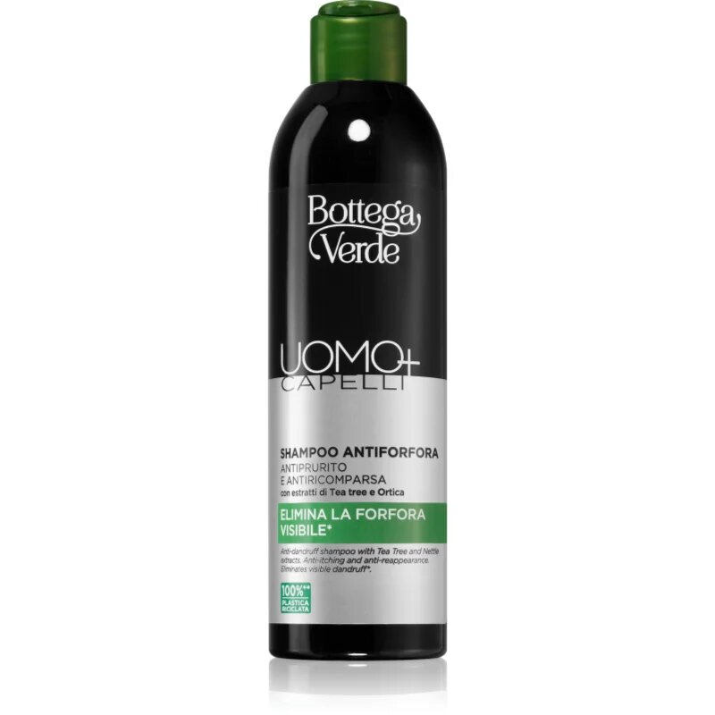 Bottega Verde Man+ šampon proti prhljaju za suho in srbeče lasišče 250 ml