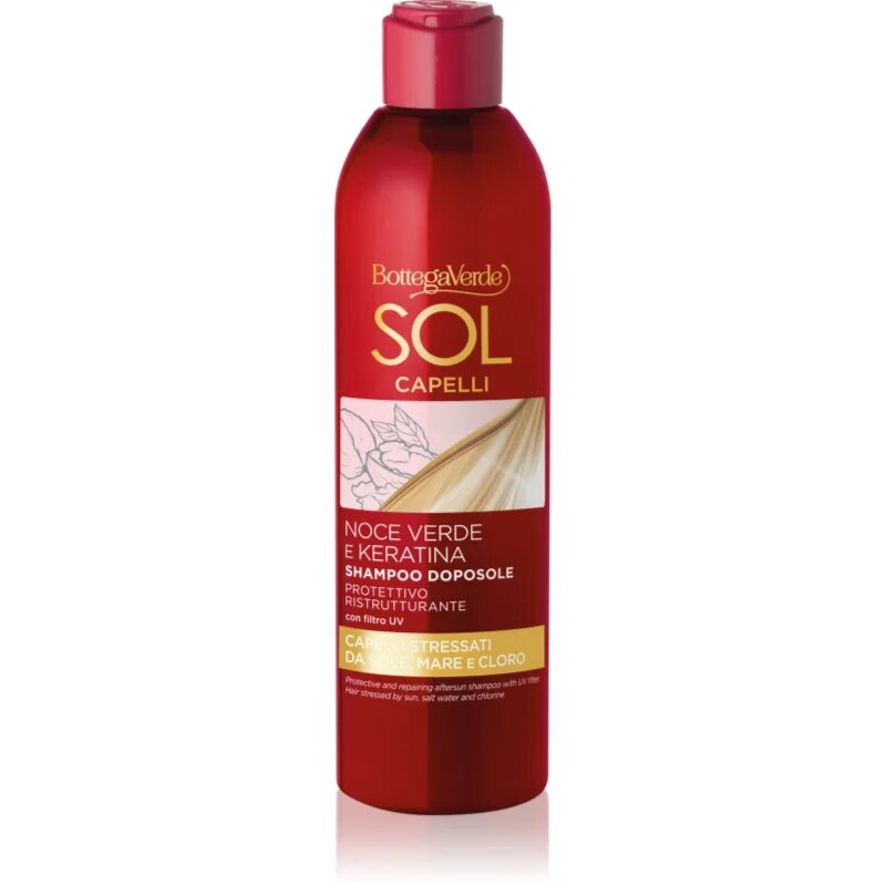 Bottega Verde Sol Capelli vlažilni in zaščitni šampon po sončenju 250 ml