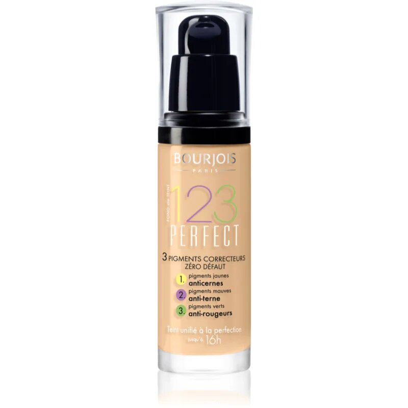 Bourjois 123 Perfect tekoči puder za odličen videz odtenek 53 Beige Clair SPF 10 30 ml