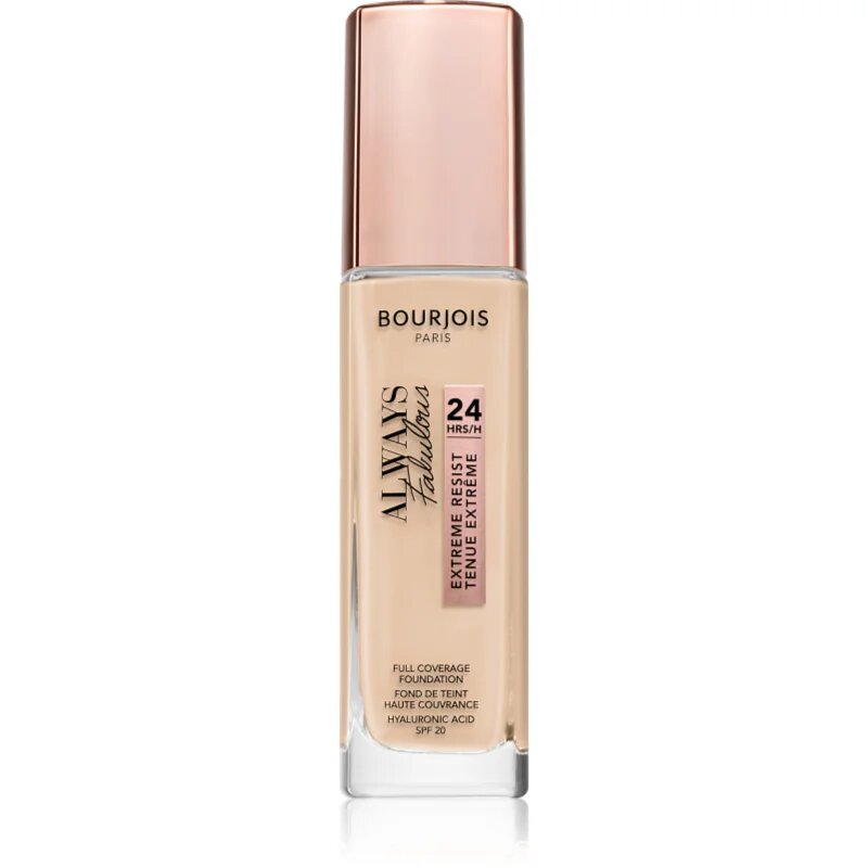 Bourjois Always Fabulous dolgoobstojen tekoči puder SPF 20 odtenek 120 Ivoire Clair 30 ml