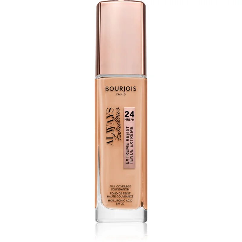 Bourjois Always Fabulous dolgoobstojen tekoči puder SPF 20 odtenek 400 Rose Beige 30 ml