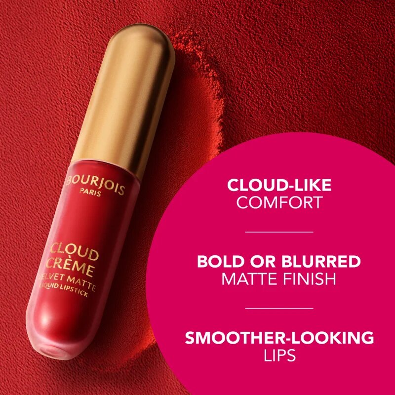 Bourjois Cloud Crème Velvet Matte ultra matirajoča tekoča šminka odtenek 03 Guimauve 3.1 ml