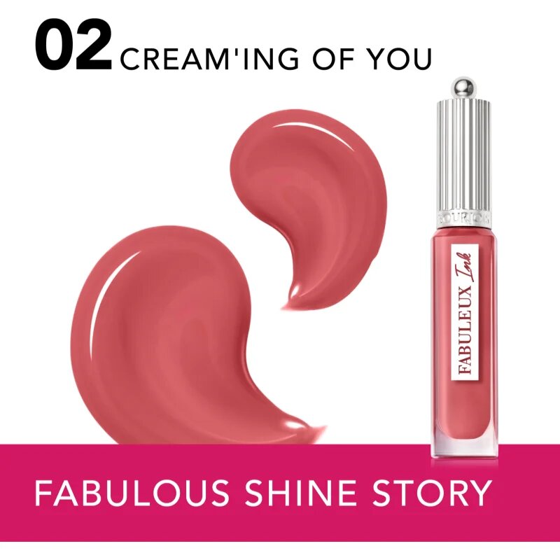 Bourjois Fabuleux Ink tekoča šminka odtenek 02 Cream´ing Of You 3.5 ml