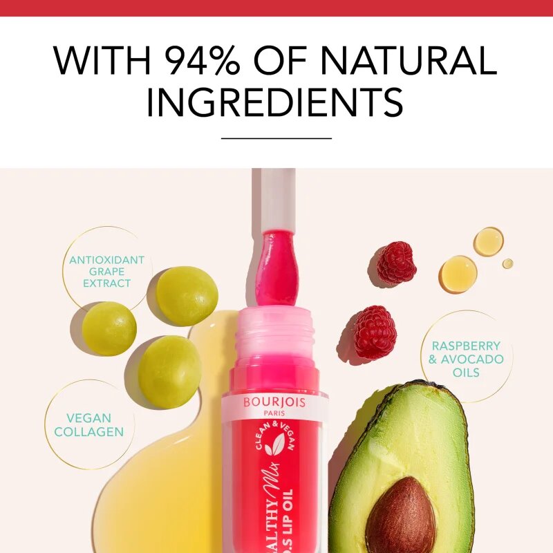 Bourjois Healthy Mix S.O.S Lip Oil olje za ustnice z vlažilnim učinkom odtenek 02 Melon Amour 45 ml