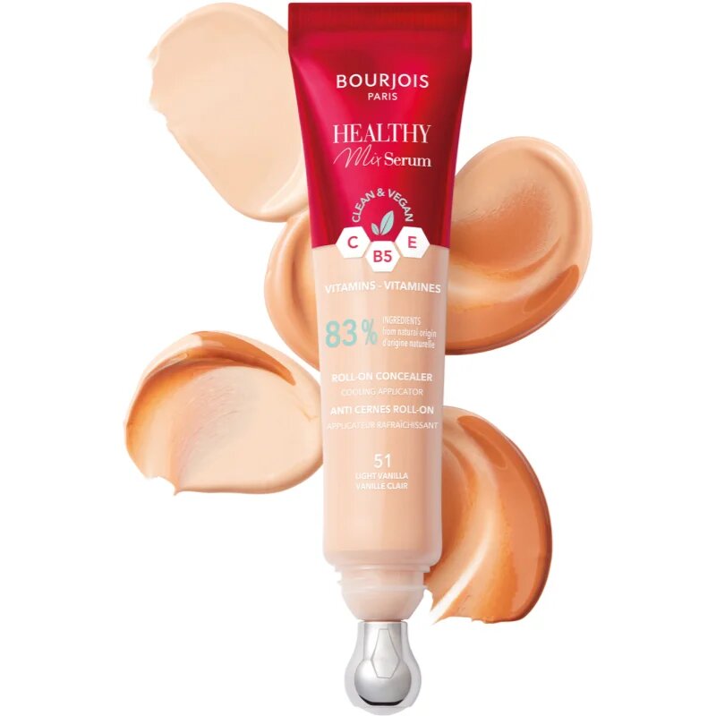 Bourjois Healthy Mix Serum vlažilni korektor za obraz in predel okoli oči odtenek 52 Beige 13 ml