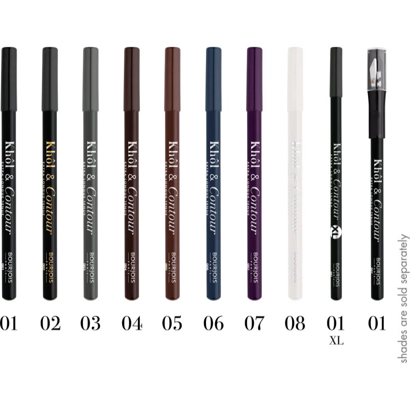 Bourjois Khôl & Contour XL dolgoobstojni svinčnik za oči odtenek 001 Noir-issime 165 g