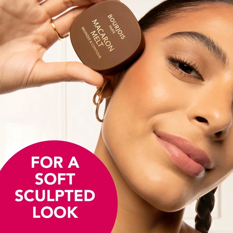 Bourjois Macaron Melt Bronzer & Contour bronzer in puder za konture 2 v 1 odtenek 03 Caramel Macchiato 5 g
