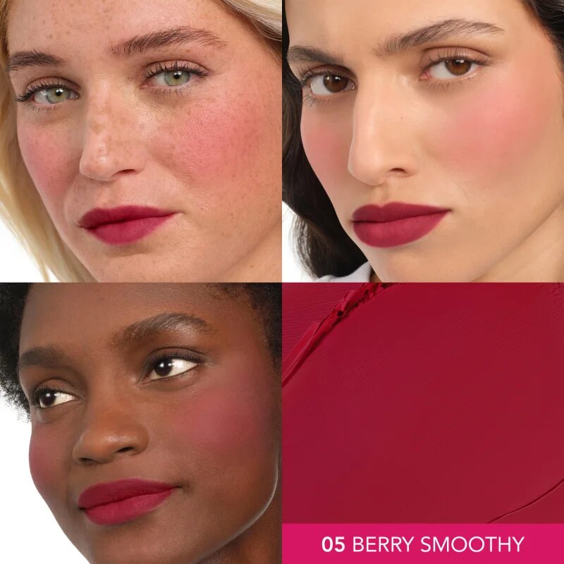 Bourjois Macaron Melt Lip & Cheek Flush rdečilo 2 v 1 odtenek 05 Berry Smoothy 5 g