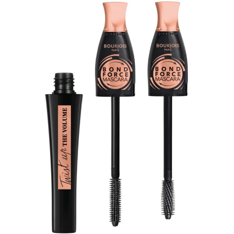 Bourjois Twist Up The Volume maskara za volumen in privihanje trepalnic odtenek 1 Black 8 ml