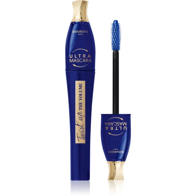 Bourjois Twist Up The Volume maskara za volumen s krtačko 2v1 odtenek 03 Ultra Blue 8 ml