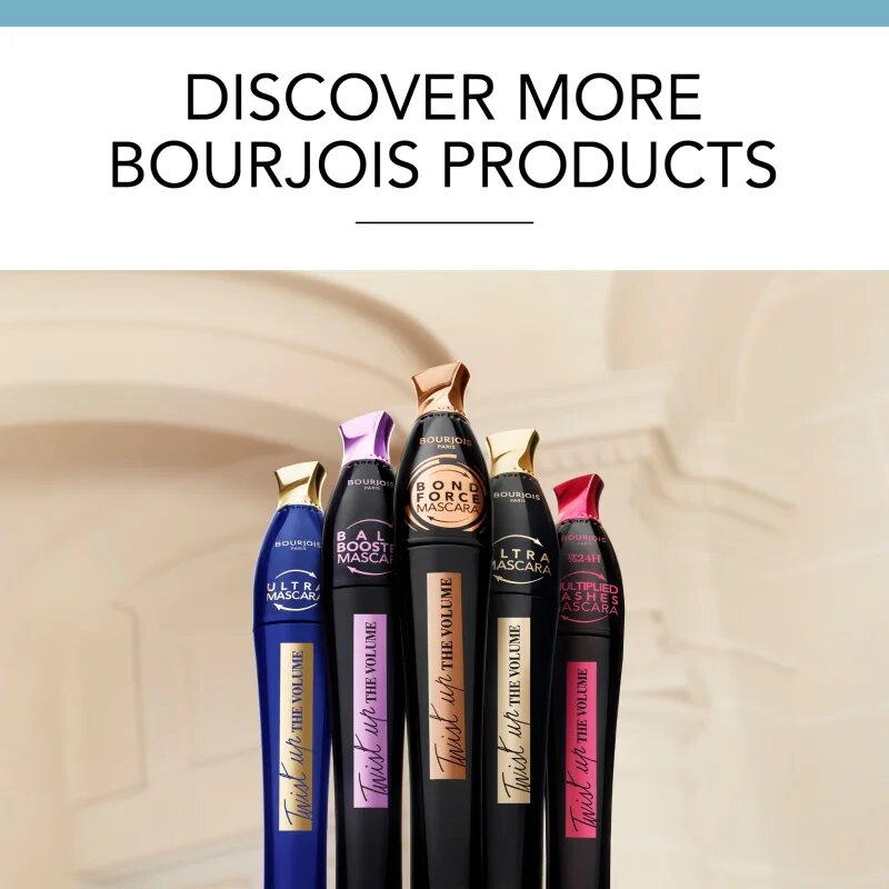 Bourjois Twist Up The Volume maskara za volumen s krtačko 2v1 odtenek Ultra Black 8 ml