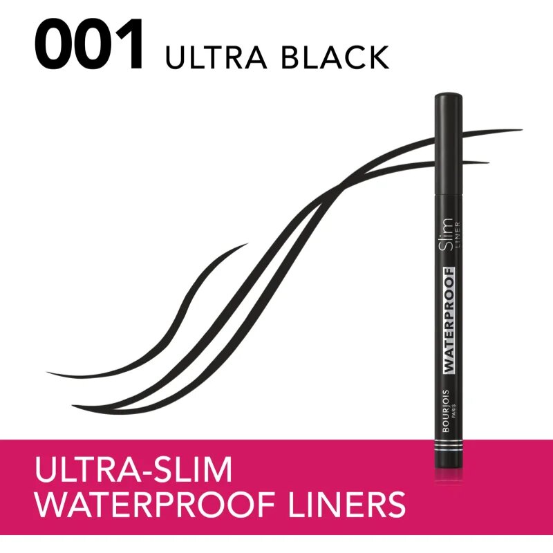 Bourjois Ultra Slim Waterproof Liner vodoodporni svinčnik za oči odtenek Ultra Black 1 ml