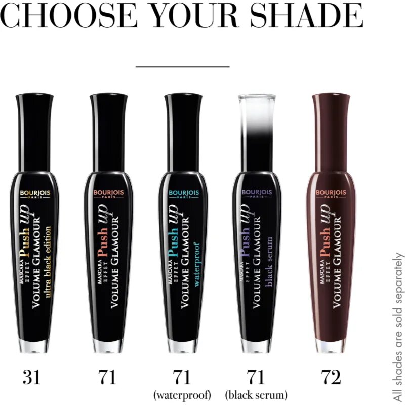 Bourjois Volume Glamour maskara za volumen in privihanje trepalnic odtenek 31 Ultra Black 7 ml