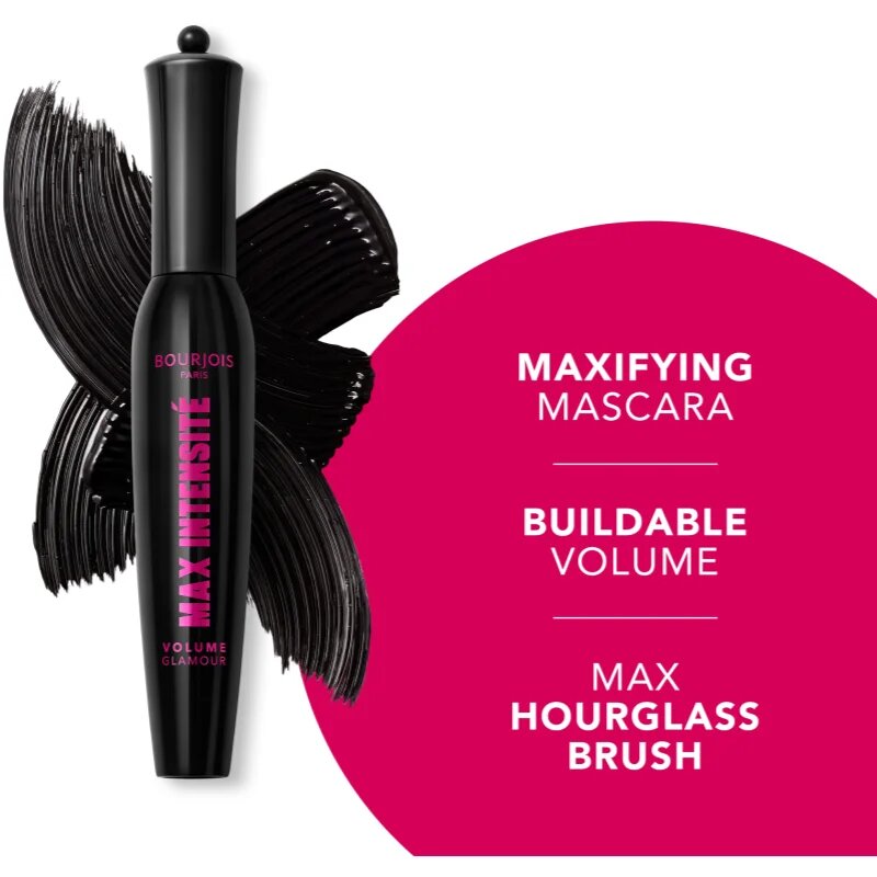 Bourjois Volume Glamour Max Intensité maskara za volumen odtenek 1 Intense Black 12 ml