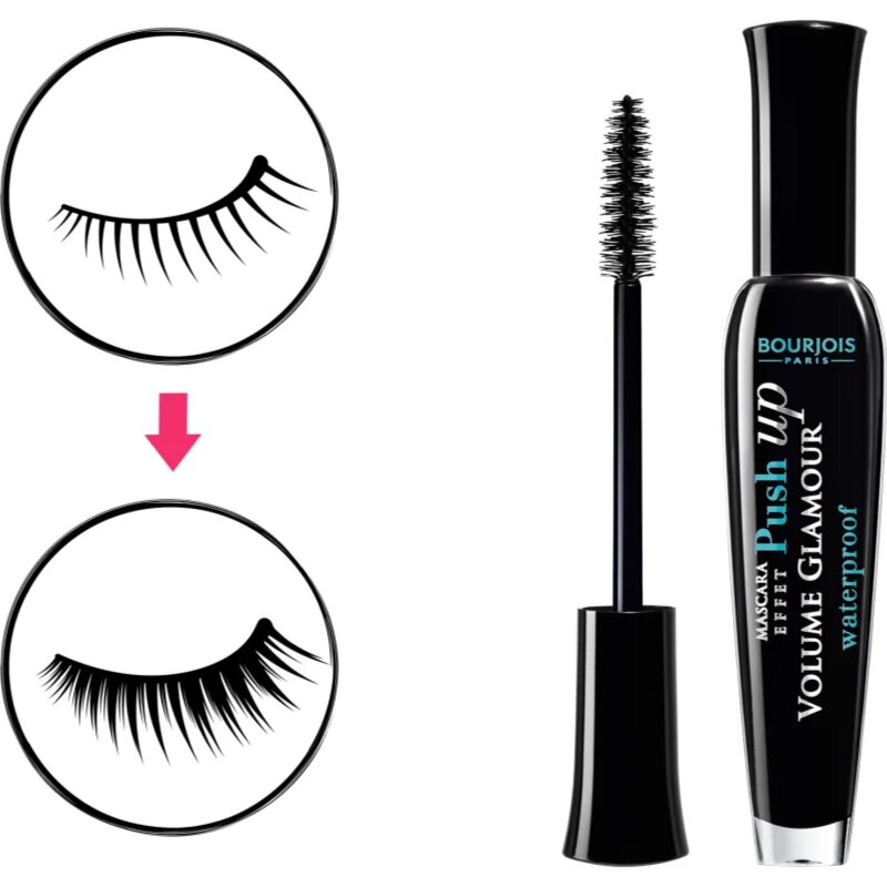 Bourjois Volume Glamour vodoodporna maskara za volumen in privihanje trepalnic odtenek 71 Black 7 ml