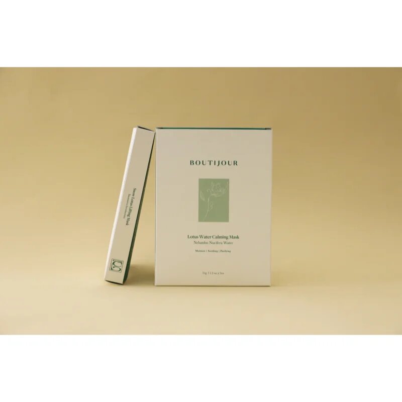 BOUTIJOUR Lotus Water Calming Mask pomirjevalna tekstilna maska za prehrano in hidracijo 5x33 g