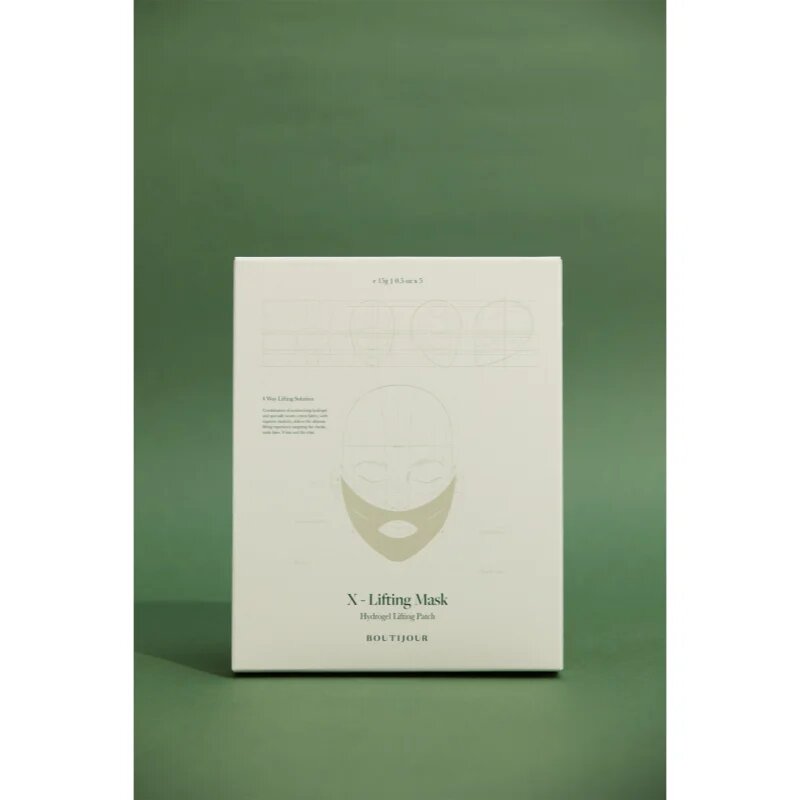 BOUTIJOUR X-Lifting Mask Hydrogel Lifting Patch lifting maska za glajenje poteze obraza 5x15 g