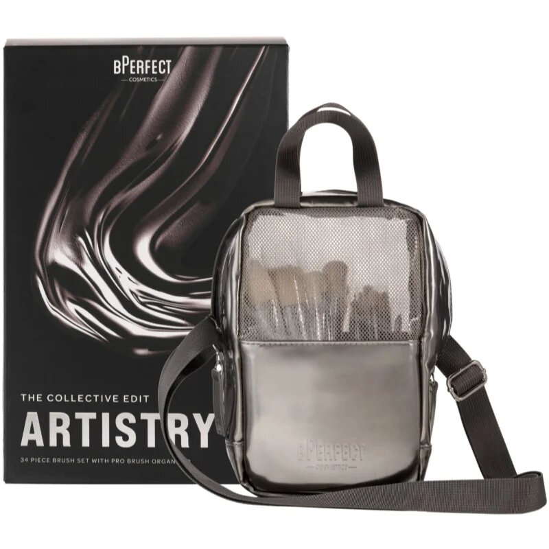 BPerfect Artistry The Collective Edit Set čopičev s torbico 34 kos