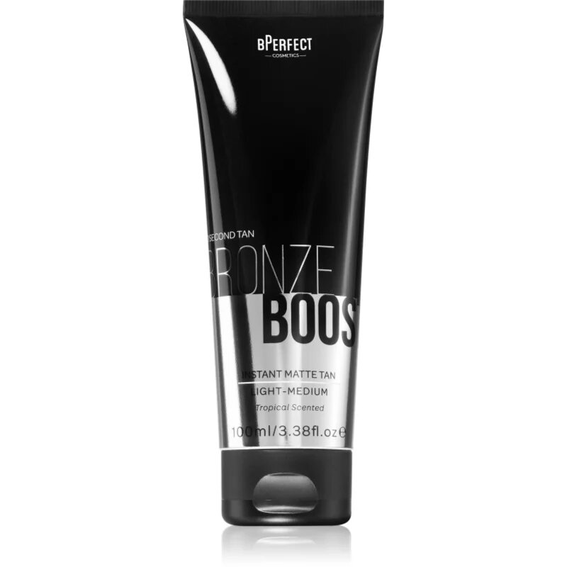BPerfect Bronze Boost Instant Matte Tan samoporjavitvena krema za telo in obraz odtenek Light-Medium 100 ml