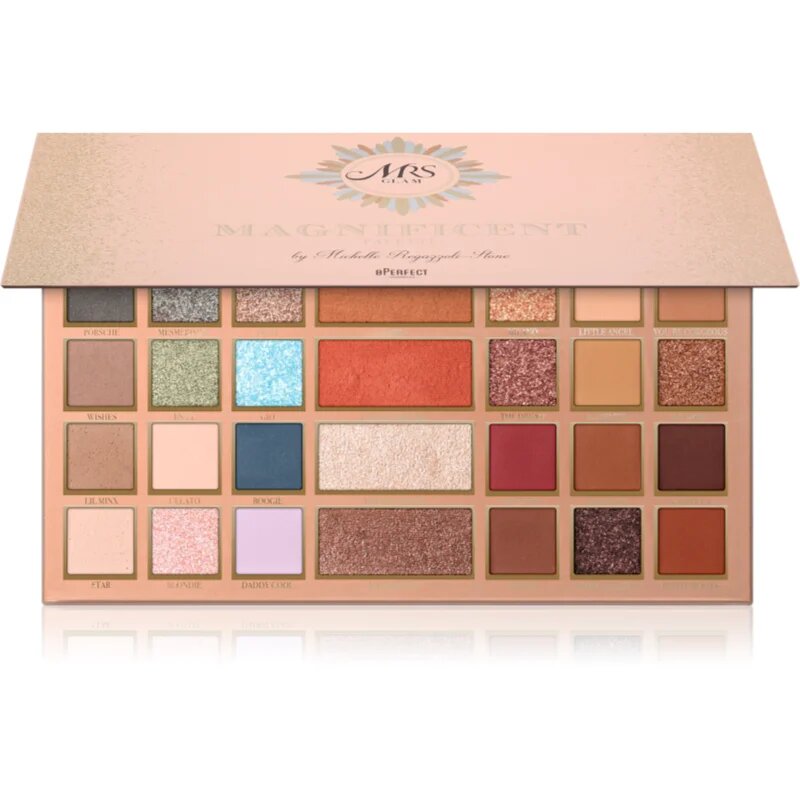 BPerfect Mrs Glam Magnificent Palette večnamenska paleta za obraz in oči 48 g