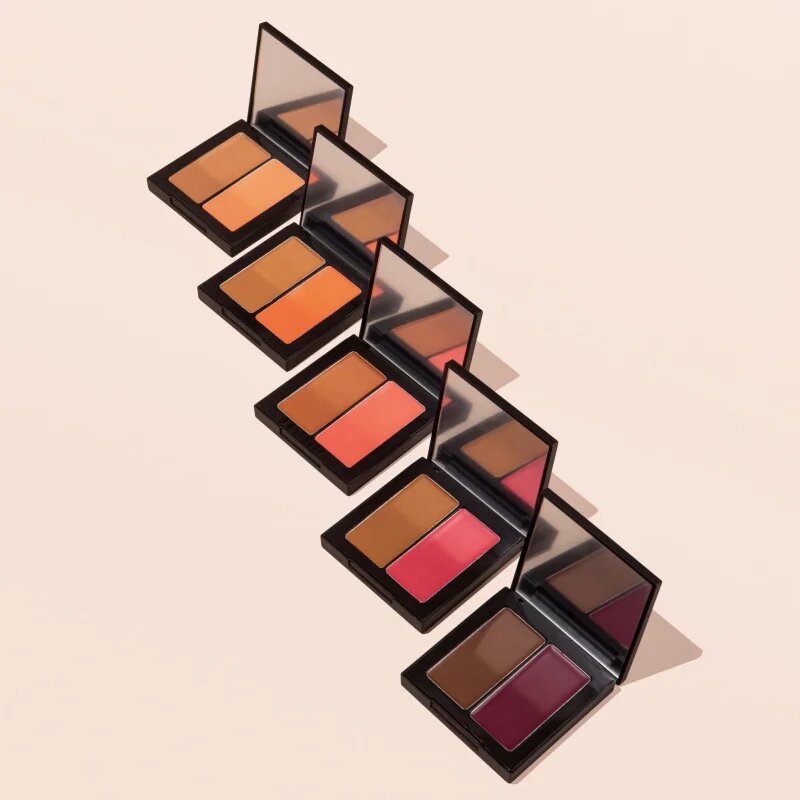 BPerfect Shaded Cream Bronzer & Blush Duo bronzer in rdečilo odtenek 02 Medium 7 g