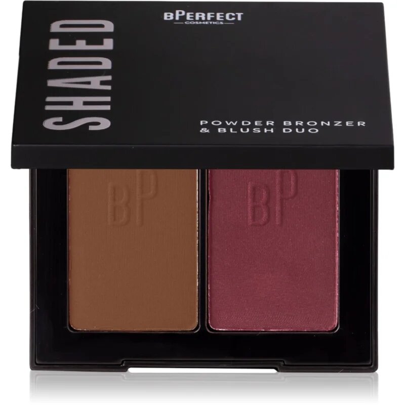 BPerfect Shaded Powder Bronzer & Blush Duo bronzer in rdečilo odtenek 05 Deep 7 g