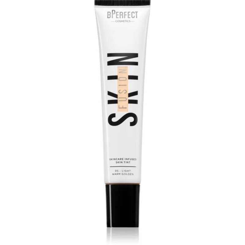 BPerfect Skin Fusion Skincare Infused Skin Tint lahki tekoči puder za naraven videz odtenek 5 Light Warm Golden 30 ml