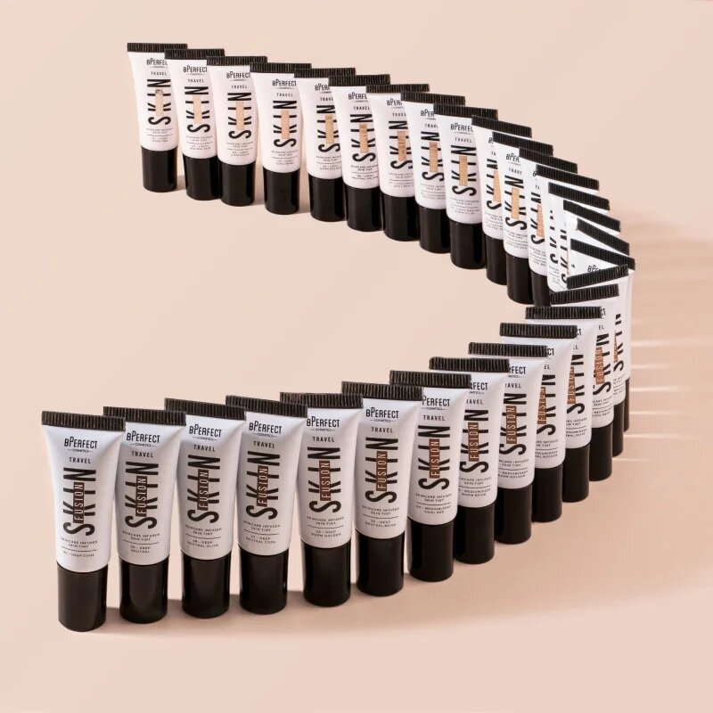 BPerfect Skin Fusion Travel mini tonirana krema potovalno pakiranje odtenek medium/deep neutral olive 10 ml