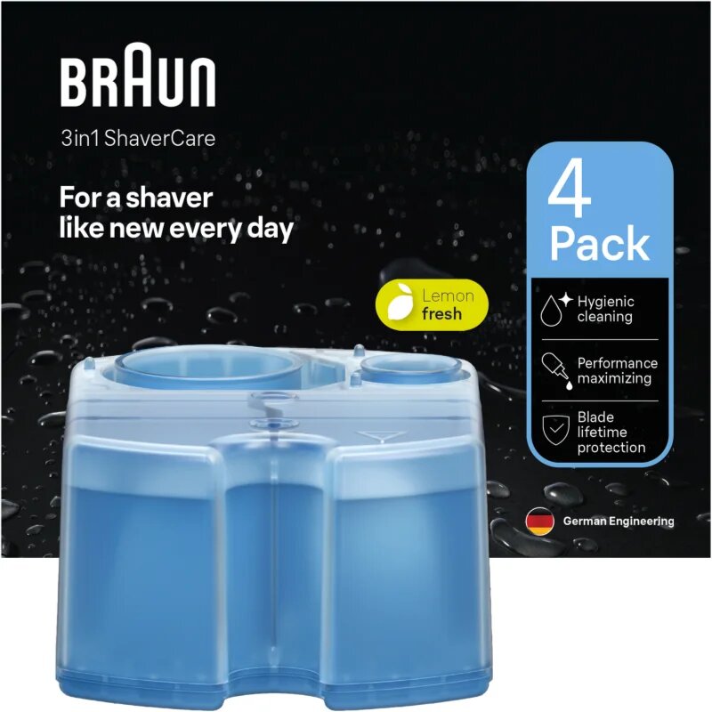Braun CCR Refill LemonFresh nadomestne kartuše za čistilno postajo z vonjem Lemon Fresh 4 kos