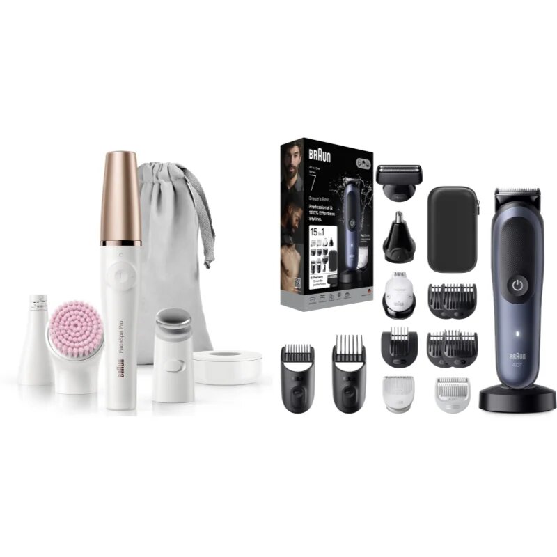 Braun Face SE912 & All-In-One Series 7 set za kožo lase in brado