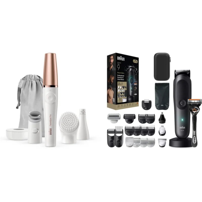 Braun FaceSpa Pro SE911 & All-in-One Series 9 set za kožo lase in brado