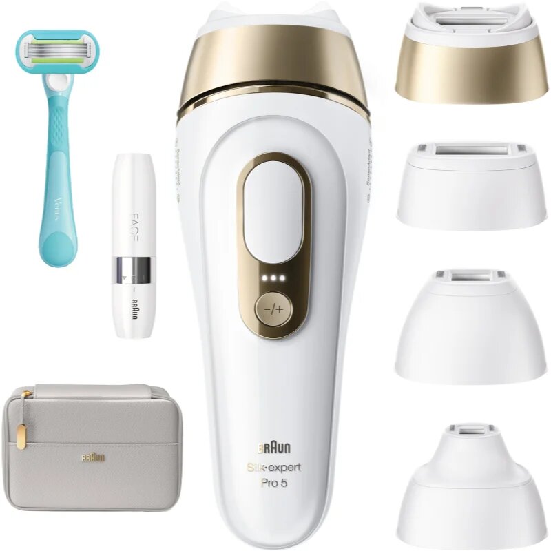 Braun IPL Silk·expert Pro 5 PL5412 pametna naprava IPL za odstranjevanje dlačic za telo obraz predel bikinija in podpazduhe 1 kos