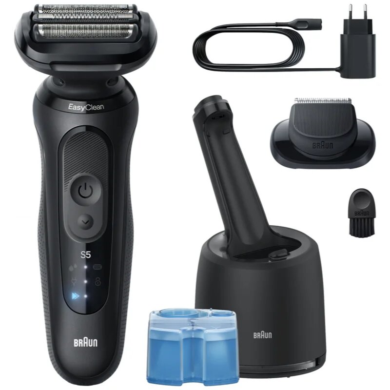 Braun Series 5 52-N7200cc električni brivnik s čistilno in polnilno postajo SmartCare Black 1 kos