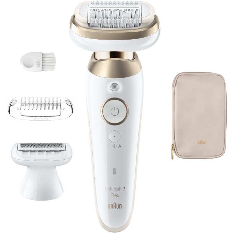 Braun Silk-épil 9 Flex 9-030 3D epilator s popolnoma prilagodljivo glavo za mokro in suho britje 1 kos