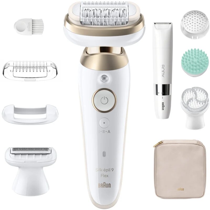 Braun Silk-épil 9 Flex SkinSpa 9-481 3D epilator s popolnoma prilagodljivo glavo za mokro in suho britje 1 kos