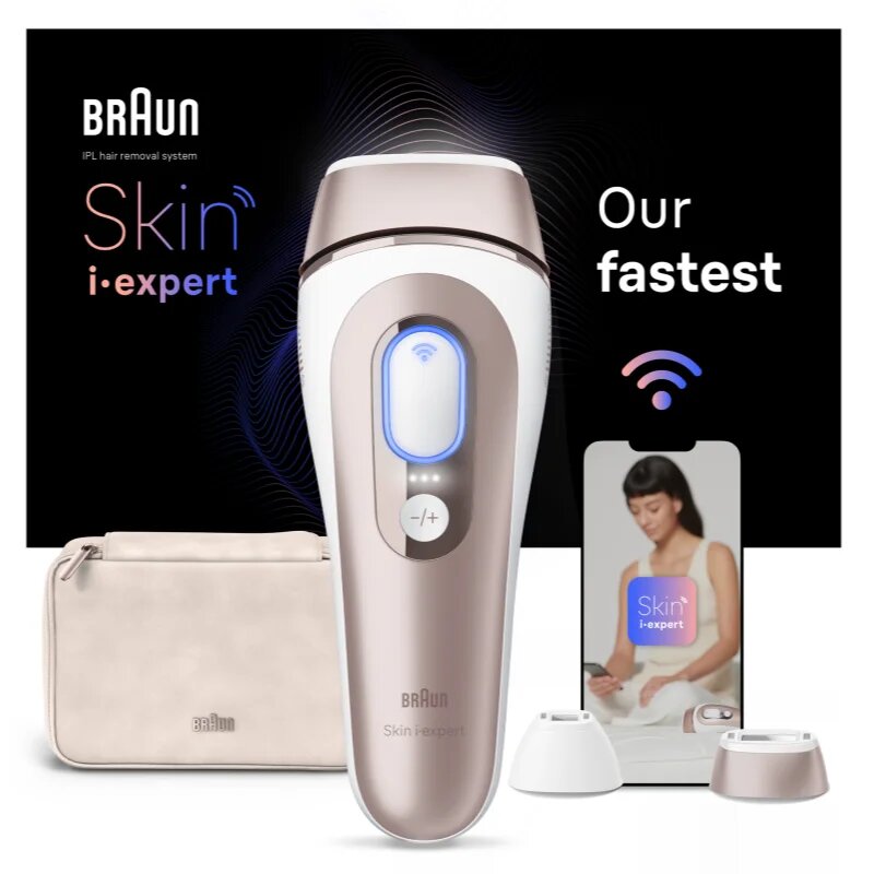 Braun Smart Skin Expert IPL7147 pametna naprava IPL za odstranjevanje dlačic za telo obraz predel bikinija in podpazduhe 1 kos