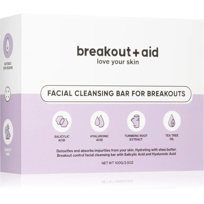 breakout + aid Facial Cleansing Bar milo za problematično kožo s salicilno kislino