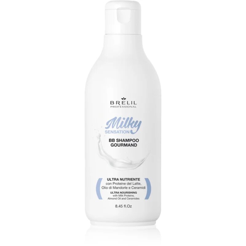Brelil Professional Milky Sensation BB Shampoo regeneracijski šampon za šibke in poškodovane lase 250 ml